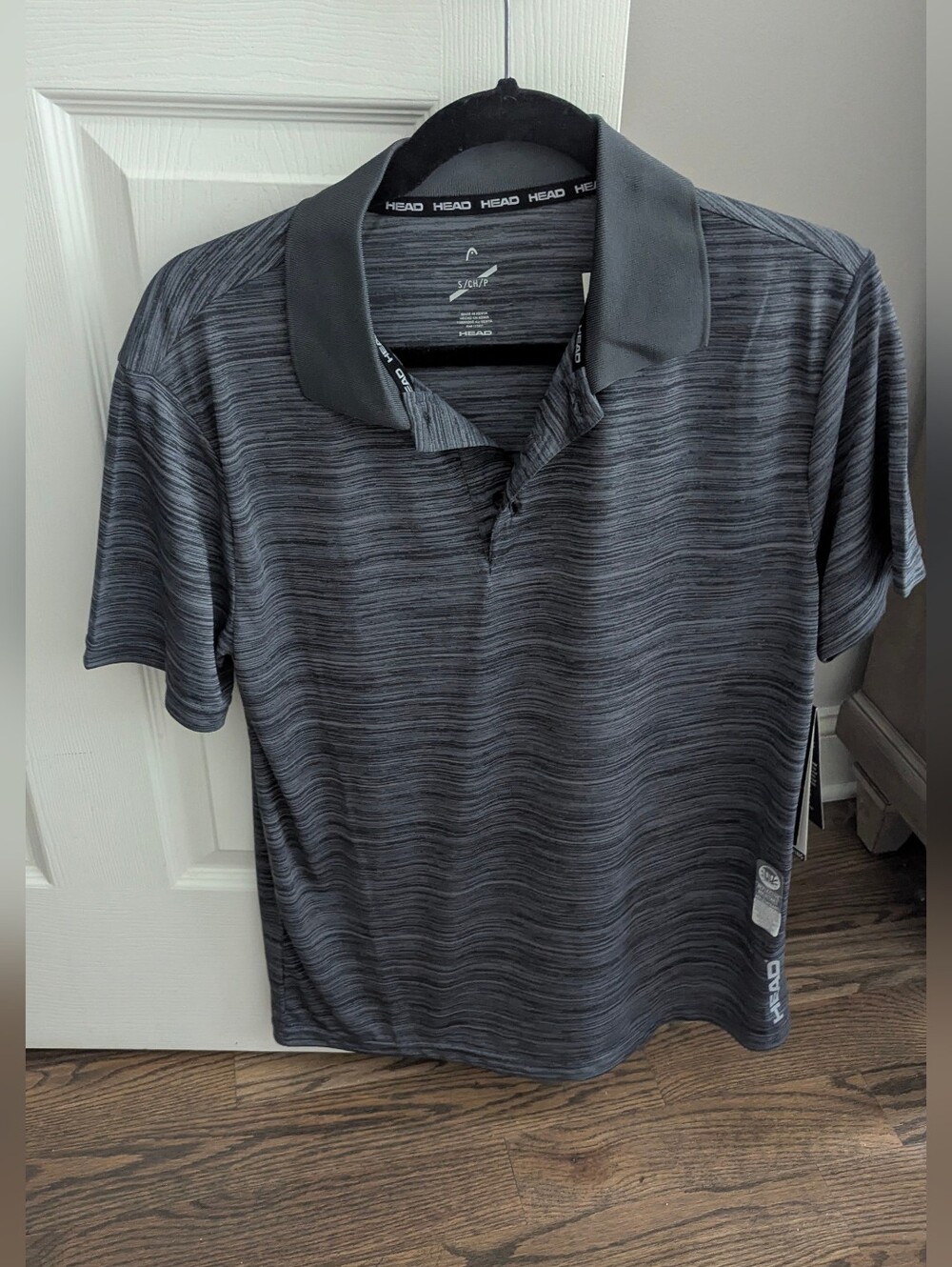 NWT HEAD Men’s Performance Polo Shirt S - Dark Grey Pickleball Golf Tennis Top